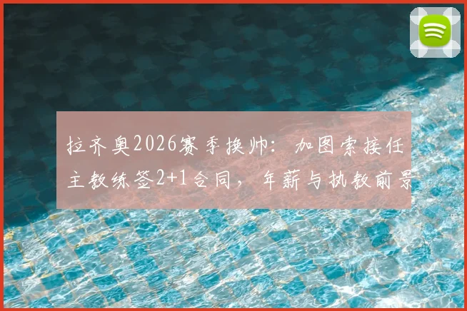 拉齐奥2026赛季换帅：加图索接任主教练签2+1合同，年薪与执教前景分析